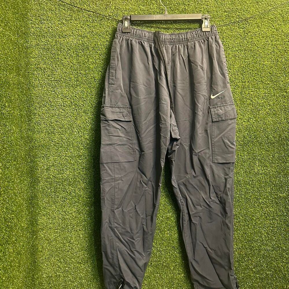 Nike Men's Grey and Navy Trousers